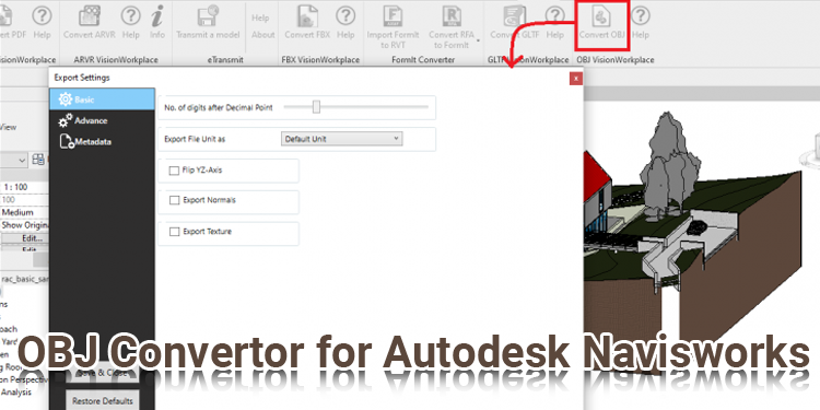 OBJ Convertor for Autodesk Navisworks